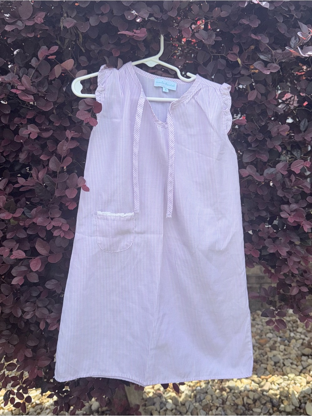 Marie Chantal lavender striped dress/ gown 4y Portugal boutique